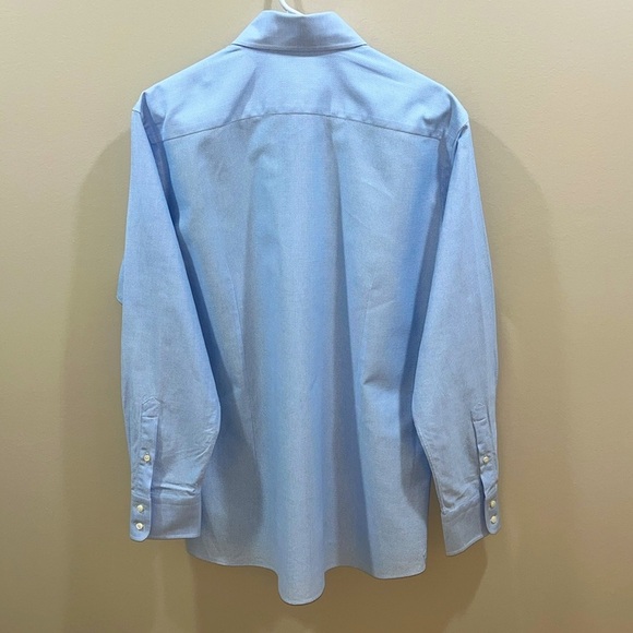 Thom Sweeney Men’s Sky Blue 100% Cotton Handmade Button Down Shirt. 17/43. - Picture 8 of 12